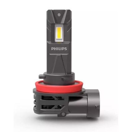 SÆT 2xLED Bilpære 11366 U2500 CX H8/H9/H16 PGJ19-1/3/5/20W/12V 6000K