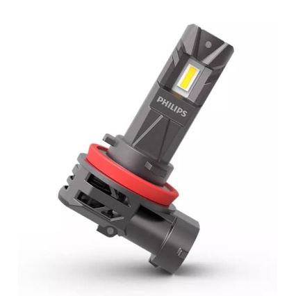 SÆT 2xLED Bilpære 11366 U2500 CX H8/H9/H16 PGJ19-1/3/5/20W/12V 6000K