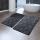 SÆT 3x Badeværelsesmåtte INFINITY 60/60/100 cm antracit