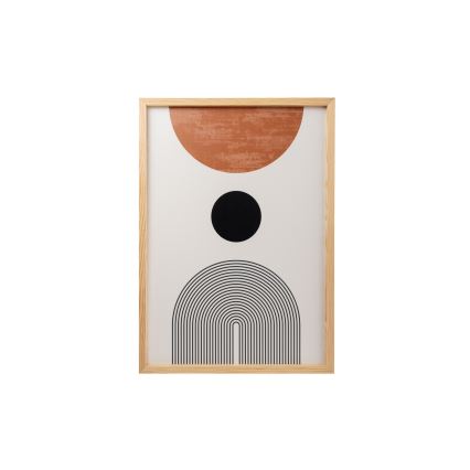 SÆT 3x Billede i ramme 50x70 cm beige/brun