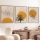 SÆT 3x Billede i ramme 50x70 cm beige/gul