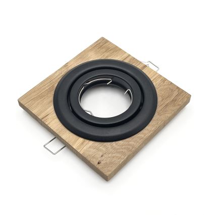 SÆT 3x Indbygningslampe TOBBY 1xG9/20W/230V 11,5x11,5 cm eg/sort