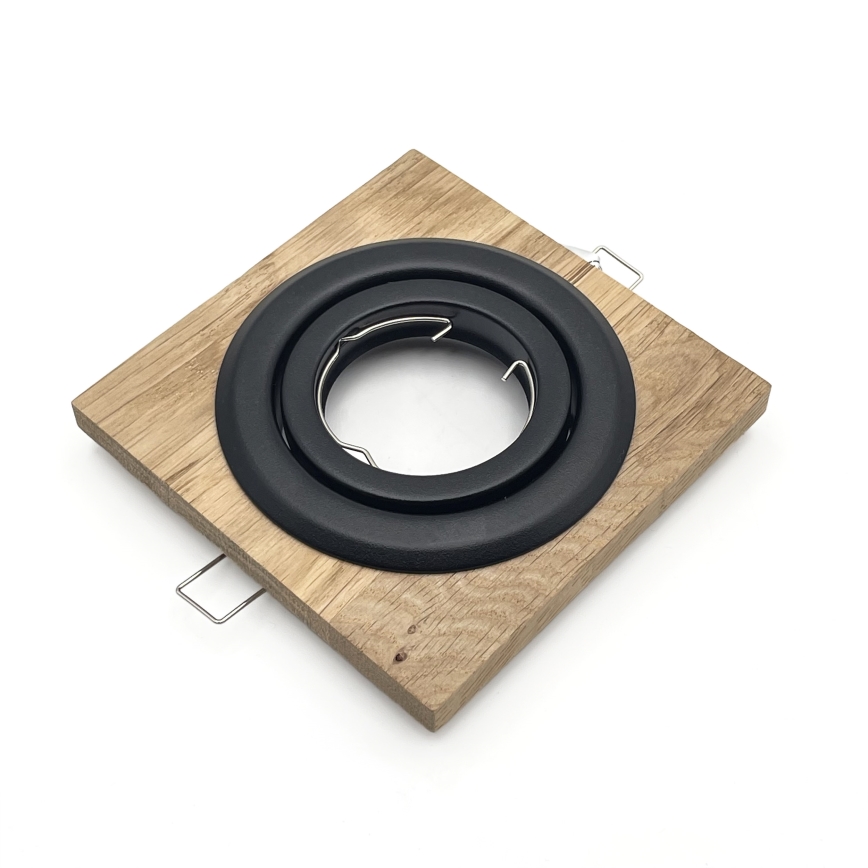 SÆT 3x Indbygningslampe TOBBY 1xG9/20W/230V 11,5x11,5 cm eg/sort