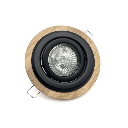 SÆT 3x Indbygningslampe TOBBY 1xG9/20W/230V diameter 11,5 cm eg/sort