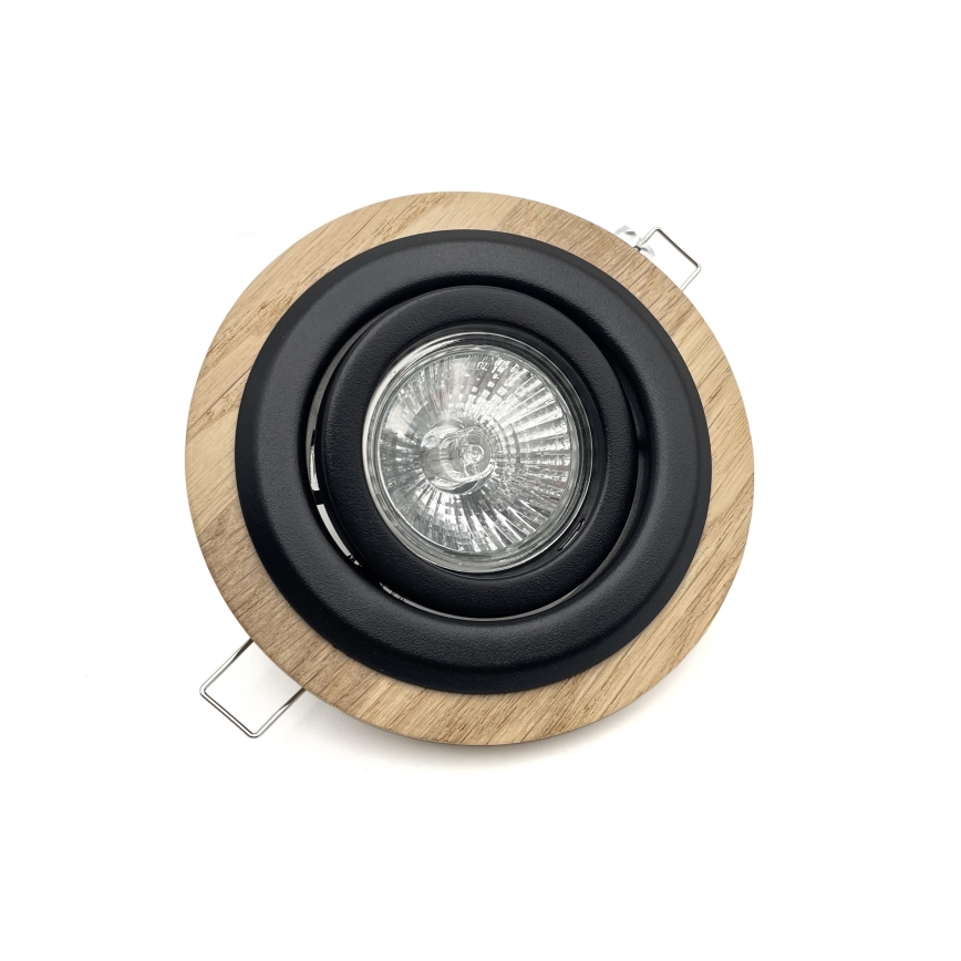 SÆT 3x Indbygningslampe TOBBY 1xG9/20W/230V diameter 11,5 cm eg/sort