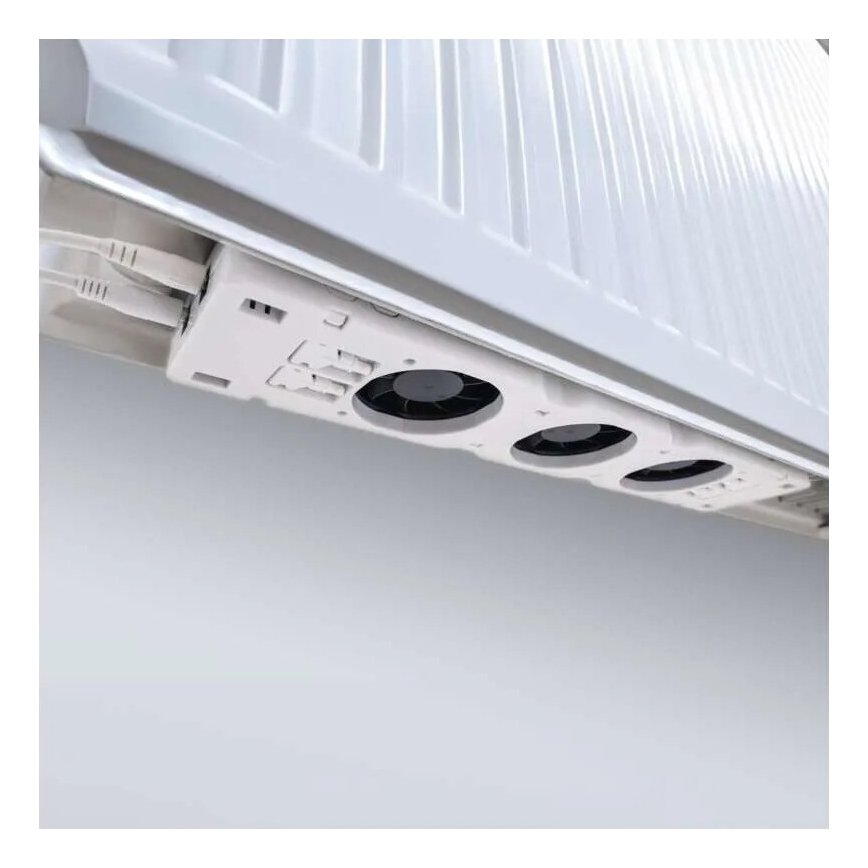 SÆT 3x Kølerventilator 5/230V hvid