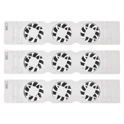 SÆT 3x Kølerventilator 5/230V hvid