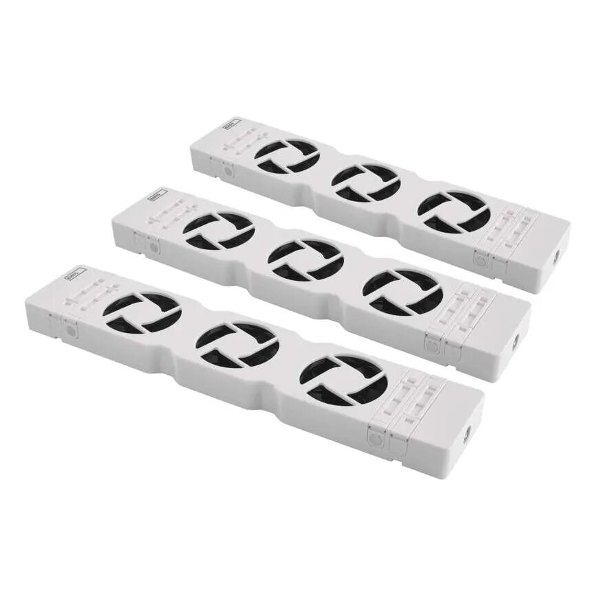 SÆT 3x Kølerventilator 5/230V hvid