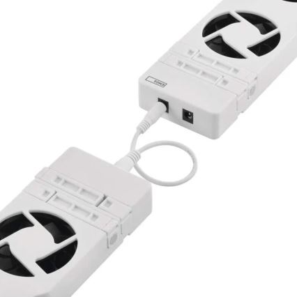 SÆT 3x Kølerventilator 5/230V hvid