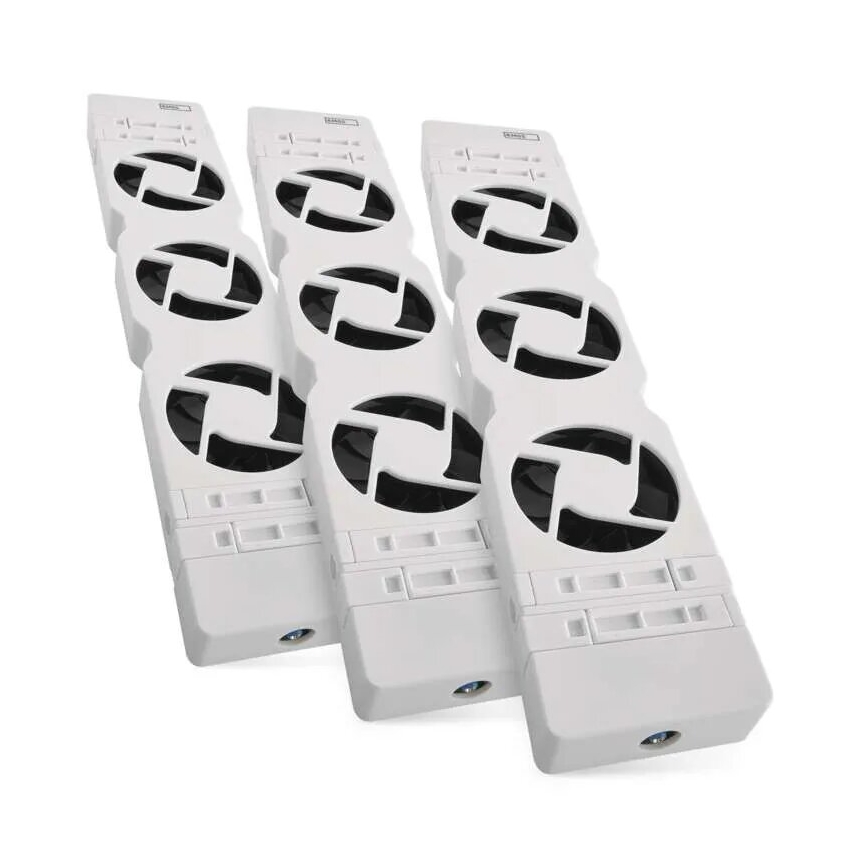 SÆT 3x Kølerventilator 5/230V hvid