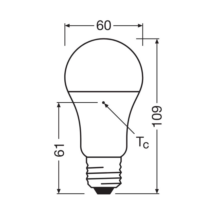 SÆT 3x LED-pære A60 E27/10W/230V 2700K