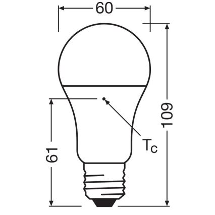SÆT 3x LED-pære A60 E27/10W/230V 4000K