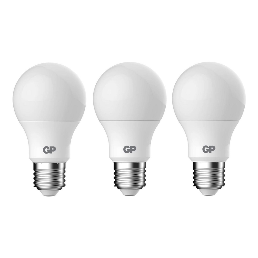 SÆT 3x LED-pære A60 E27/8,6W/230V 2700K - GP