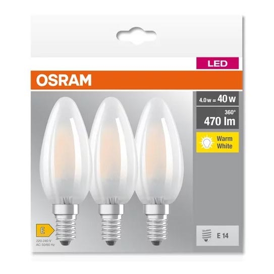 SÆT 3x LED-pære B40 E14/4W/230V 2700K - Osram