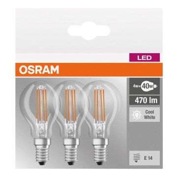 SÆT 3x LED pære BASE P40 E14/4W/230V 4000K – Osram