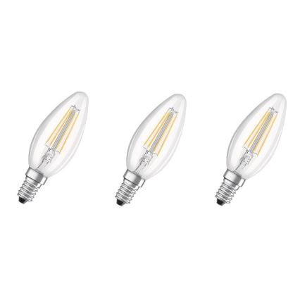 SÆT 3x LED pære BASE VINTAGE B40 E14/4W/230V 4000K – Osram