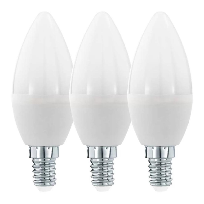 SÆT 3x LED-pære C37 E14/6W/230V 3000K - Eglo 12884