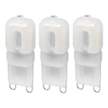SÆT 3x LED-pære ECOLINE G9/2,5W/230V 3000K - Brilagi