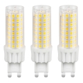 SÆT 3x LED-pære ECOLINE G9/7W/230V 3000K - Brilagi