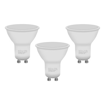 SÆT 3x LED-pære ECOLINE GU10/6W/230V 4000K - Brilagi