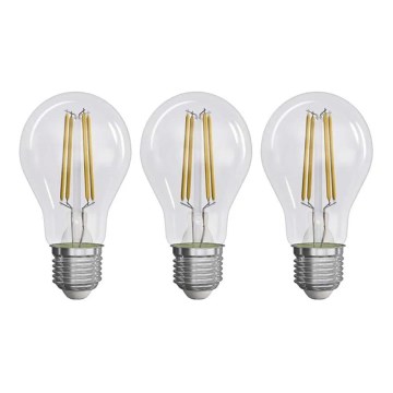 SÆT 3x LED-pære FILAMENT A60 E27/3,8W/230V 2700K Energiklasse A