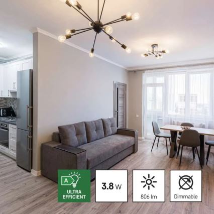 SÆT 3x LED-pære FILAMENT A60 E27/3,8W/230V 2700K Energiklasse A