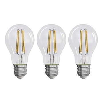 SÆT 3x LED-pære FILAMENT A60 E27/3,8W/230V 4000K Energiklasse A