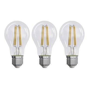 SÆT 3x LED-pære FILAMENT A60 E27/5W/230V 4000K Energiklasse A