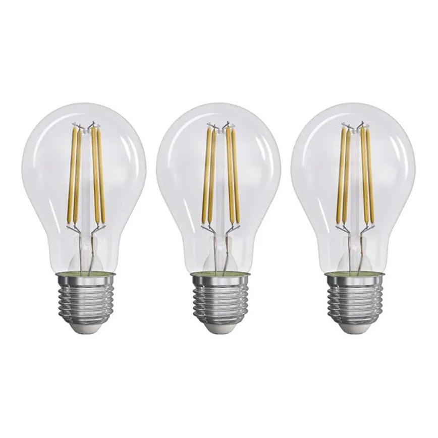SÆT 3x LED-pære FILAMENT A60 E27/5W/230V 4000K Energiklasse A