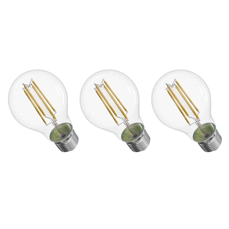 SÆT 3x LED-pære FILAMENT A60 E27/5W/230V 4000K Energiklasse A