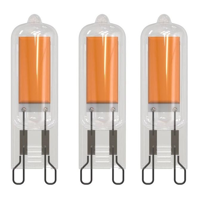 SÆT 3x LED-pære G9/2W/230V 3000K - Eglo 10614