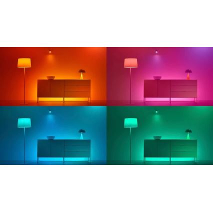SÆT 3x LED-pære med RGBW-farver dæmpbar PAR16 GU10/4,7W/230V 2200-6500K Wi-Fi - WiZ