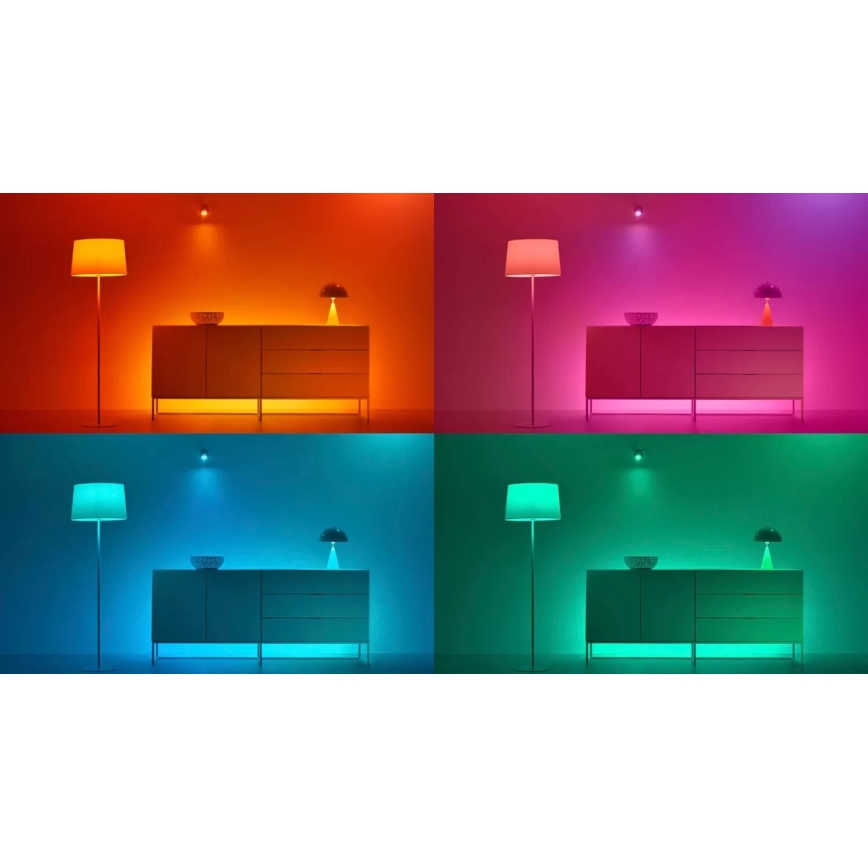 SÆT 3x LED-pære med RGBW-farver dæmpbar PAR16 GU10/4,7W/230V 2200-6500K Wi-Fi - WiZ