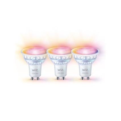 SÆT 3x LED-pære med RGBW-farver dæmpbar PAR16 GU10/4,7W/230V 2200-6500K Wi-Fi - WiZ