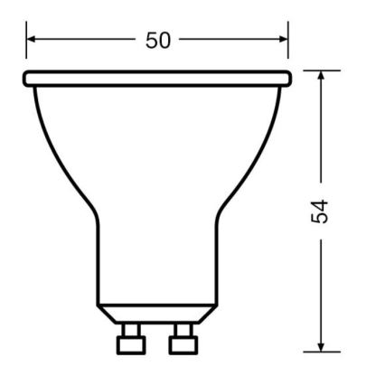 SÆT 3x LED-pære PAR16 GU10/6,9W/230V 2700K 36° - Osram