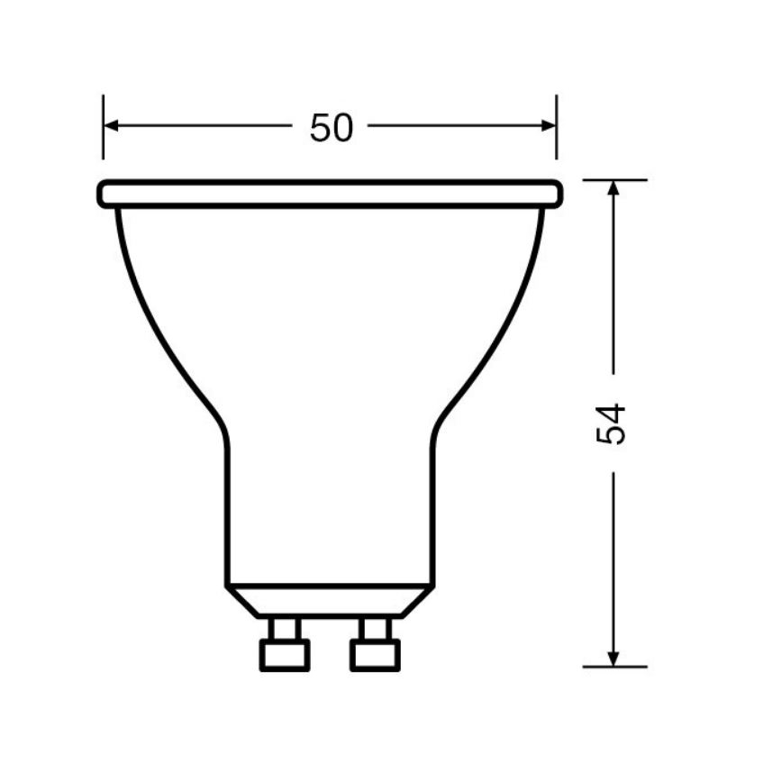 SÆT 3x LED-pære PAR16 GU10/6,9W/230V 2700K 36° - Osram