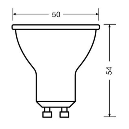 SÆT 3x LED-pære PAR16 GU10/6,9W/230V 4000K - Osram