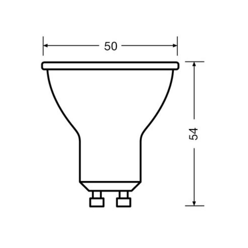 SÆT 3x LED-pære PAR16 GU10/6,9W/230V 4000K - Osram
