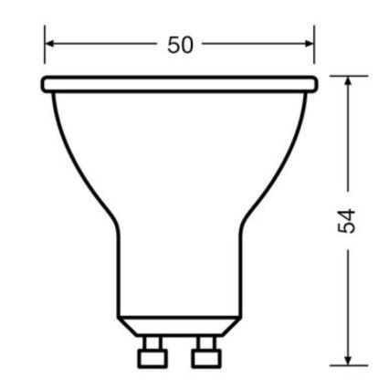 SÆT 3x LED-pære PAR16 GU10/6,9W/230V 6500K - Osram