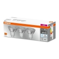SÆT 3x LED-pære PAR16 GU10/6,9W/230V 6500K - Osram