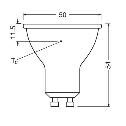 SÆT 3x LED-pære PAR16 GU10/6,9W/230V 6500K - Osram