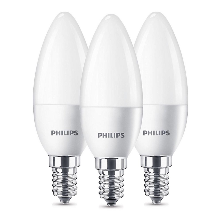 SÆT 3x LED pære Philips B35 E14/5,5W/230V