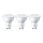 SÆT 3x LED-pære Philips GU10/4,7W/230V 2700K