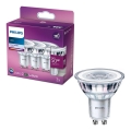 SÆT 3x LED-pære Philips PAR16 GU10/4,6W/230V 4000K