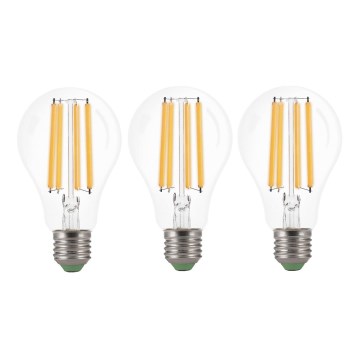 SÆT 3x LED-pære VINTAGE A60 E27/9W/230V 3000K - Brilagi