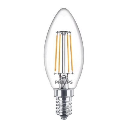 SÆT 3x LED-pærer Philips B35 E14/4.3W/230V 2.700K