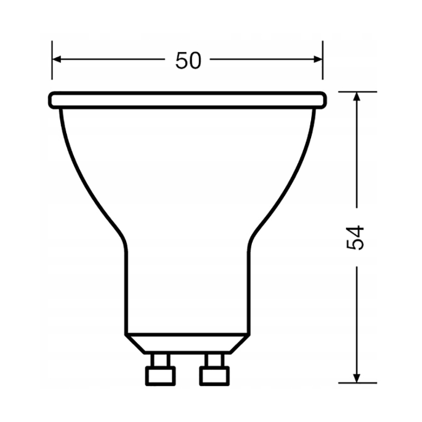 SÆT 3x LED reflektorpære PAR16 GU10/6,9W/230V 6500K 36° - Osram