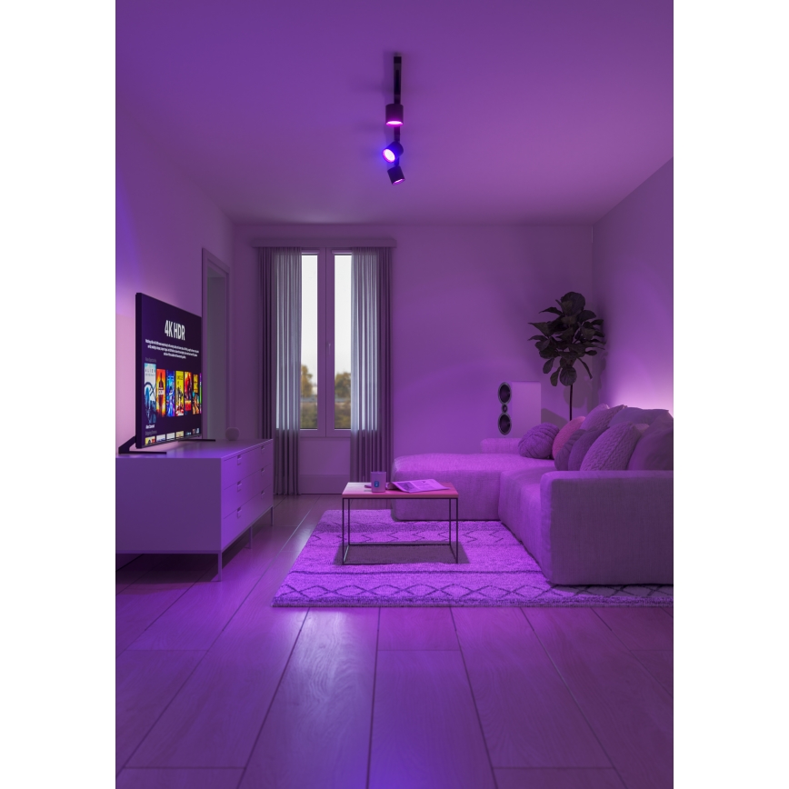 Nanoleaf - SÆT 3x LED RGBCW Lyspære dæmpbar ESSENTIALS GU10/5W/230V 2700-6500K CRI 90