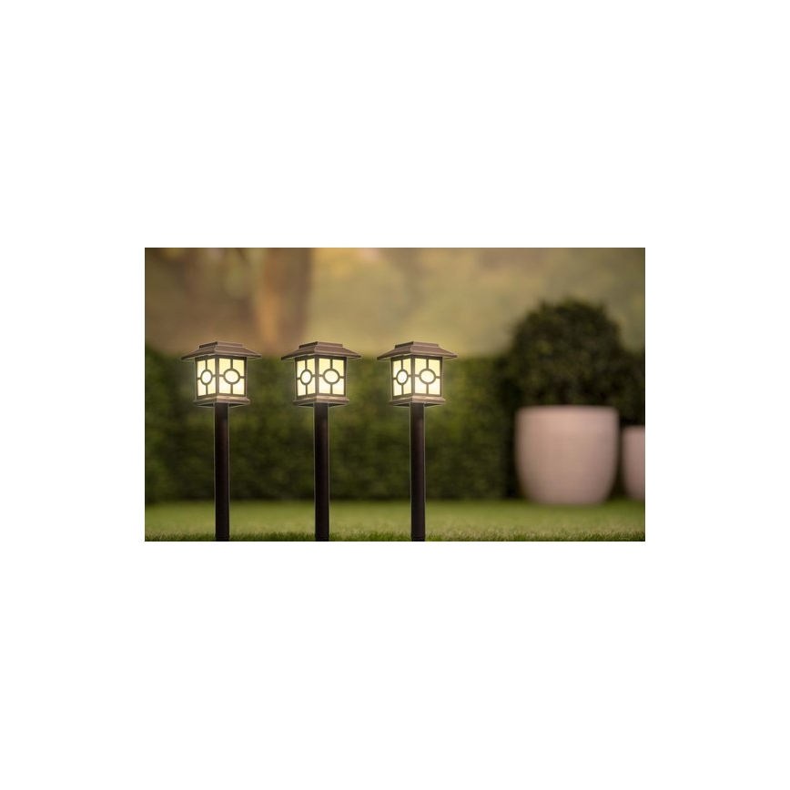SÆT 3x LED solcellelampe LED/1,2V