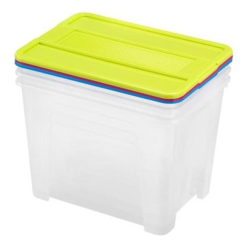 SÆT 3x Opbevaringsboks TEX BOX 21 l